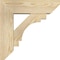 Ekena Millwork Merced Slat Rough Sawn Bracket w/ Offset Brace, Douglas Fir, 6"W x 18"D x 18"H BKT0604X18X18MRC06RDF - alternate 4